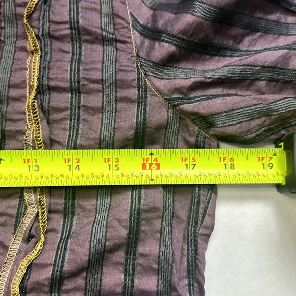 7 for all Mankind Button Down‎ Ruffle Front Long Sleeve Shirt Size Small Cotton - Picture 5 of 7